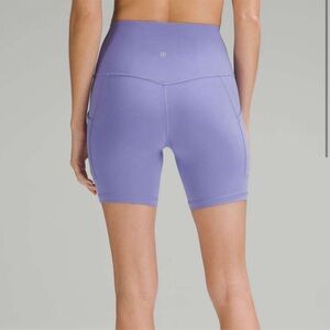 Lululemon Align High-Rise Short with Pockets 6" in Dark Lavender